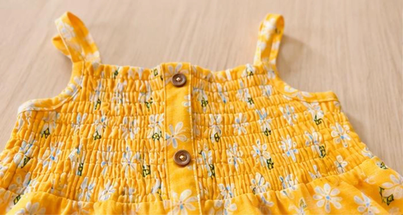 2 zomerjurken 6 maanden meisje kind geel en blauw zomer nieuw met etiket – photo 3